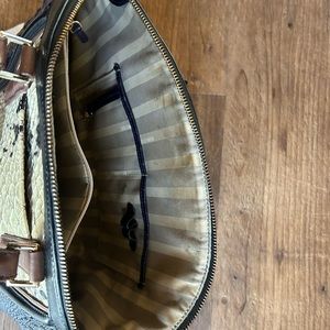 Blue cream and brown Brahmin purse.  Excellent condition, see pictures